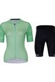 HOLOKOLO Kurzarm Radtrikot und Shorts - FRESH ELITE LADY - Grün/Schwarz