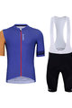 HOLOKOLO Kurzarm Radtrikot und Shorts - GREAT ELITE - Blau/Schwarz/Orange