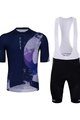 HOLOKOLO Kurzarm Radtrikot und Shorts - FABULOUS ELITE - Schwarz/Blau