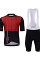 HOLOKOLO Kurzarm Radtrikot und Shorts - AMOROUS ELITE - Rot/Schwarz