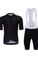 HOLOKOLO Kurzarm Radtrikot und Shorts - PLAYFUL ELITE - Schwarz