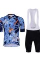 HOLOKOLO Kurzarm Radtrikot und Shorts - PASSIONATE ELITE - Blau/Schwarz