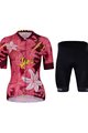 HOLOKOLO Kurzarm Radtrikot und Shorts - PASSIONATE ELITE LAD - Schwarz/Rot