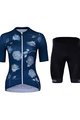 HOLOKOLO Kurzarm Radtrikot und Shorts - CHARMING ELITE LADY - Hellblau/Schwarz/Blau