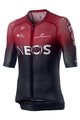CASTELLI Kurzarm Fahrradtrikot - INEOS 2020 - Schwarz/Rot