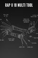 LEZYNE Fahrradwerkzeug - RAP II 18 - Schwarz
