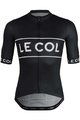 LE COL Kurzarm Fahrradtrikot - SPORT LOGO - Schwarz/Weiß