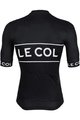 LE COL Kurzarm Fahrradtrikot - SPORT LOGO - Schwarz/Weiß