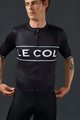 LE COL Kurzarm Fahrradtrikot - SPORT LOGO - Schwarz/Weiß