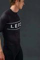 LE COL Kurzarm Fahrradtrikot - SPORT LOGO - Schwarz/Weiß