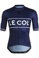 LE COL Kurzarm Radtrikot und Shorts - SPORT LOGO - Blau/Schwarz