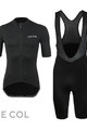 LE COL Kurzarm Radtrikot und Shorts - HORS CATEGORIE II - Schwarz