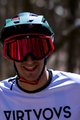LIMAR Fahrradsonnenbrille - ROC MTB - Rot/Grün