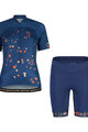 MALOJA Kurzarm Radtrikot und Shorts - TRECIMEM. - Blau
