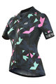 MONTON Kurzarm Fahrradtrikot - AUTUMN COLORS LADY - Rosa/Blau/Schwarz