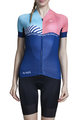 MONTON Kurzarm Fahrradtrikot - SYLPHS LADY  - Rosa/Blau