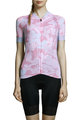 MONTON Kurzarm Fahrradtrikot - SWEET FLOWER LADY - Weiß/Rosa