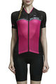 MONTON Kurzarm Fahrradtrikot - YULO LADY - Schwarz/Rosa