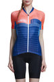 MONTON Kurzarm Fahrradtrikot - PIONEER LADY - Blau/Orange