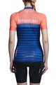 MONTON Kurzarm Fahrradtrikot - PIONEER LADY - Blau/Orange