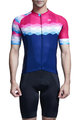 MONTON Kurzarm Fahrradtrikot - CHEER - Rosa/Blau