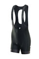 MONTON Kurze Fahrradhose mit Trägern - REVO 3 LADY - Schwarz