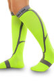 MONTON Fahrradkniestrümpfe - FLUORESCENT - Gelb/Grau