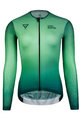 MONTON Langarm Fahrradtrikot für den Sommer - EARTH LADY SUMER - Grün