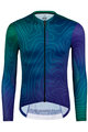 MONTON Langarm Fahrradtrikot für den Sommer - CONTOULINE SUMMER - Grün/Blau
