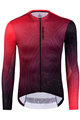 MONTON Langarm Fahrradtrikot für den Sommer - CONTOULINE SUMMER - Rot
