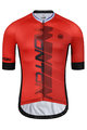 MONTON Kurzarm Fahrradtrikot - FORMULA - Rot/Schwarz