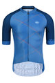 MONTON Kurzarm Fahrradtrikot - CHECKER - Blau