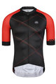 MONTON Kurzarm Fahrradtrikot - CHECKER - Schwarz/Rot