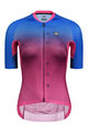 MONTON Kurzarm Fahrradtrikot - NEON LADY - Rot/Blau