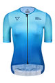 MONTON Kurzarm Fahrradtrikot - WATER LADY - Blau