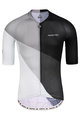 MONTON Kurzarm Fahrradtrikot - CRACK - Weiß/Schwarz