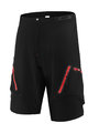 MONTON Fahrradshorts ohne Träger - SPORTY B MTB - Schwarz/Rot
