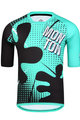 MONTON Kurzarm Fahrradtrikot - SPLAT MTB - Schwarz/Türkis