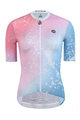 MONTON Kurzarm Fahrradtrikot - SNOWFALL LADY - Rosa/Hellblau