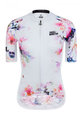 MONTON Kurzarm Fahrradtrikot - INKFLOWER LADY - Weiß