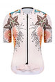 MONTON Kurzarm Fahrradtrikot - BLOOMS LADY - Orange/mehrfarbig