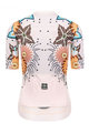 MONTON Kurzarm Fahrradtrikot - BLOOMS LADY - Orange/mehrfarbig