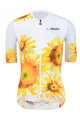 MONTON Kurzarm Fahrradtrikot - SUNFLOWER LADY - Weiß/Gelb