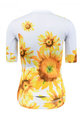 MONTON Kurzarm Fahrradtrikot - SUNFLOWER LADY - Weiß/Gelb