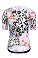 MONTON Kurzarm Fahrradtrikot - LEOPARD LADY - Schwarz/Weiß/Rosa