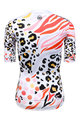 MONTON Kurzarm Fahrradtrikot - LEOPARD LADY - Schwarz/Weiß/Rosa