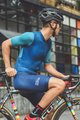 MONTON Kurzarm Fahrradtrikot - CHECHEN - Blau/Grün