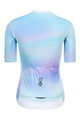 MONTON Kurzarm Fahrradtrikot - COLOR FLOW LADY - Regenbogen/Weiß