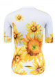 MONTON Kurzarm Radtrikot und Shorts - SUNFLOWER LADY - Weiß/Schwarz/Gelb