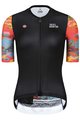 MONTON Kurzarm Fahrradtrikot - SKULL RAINBOW LADY - mehrfarbig/Schwarz